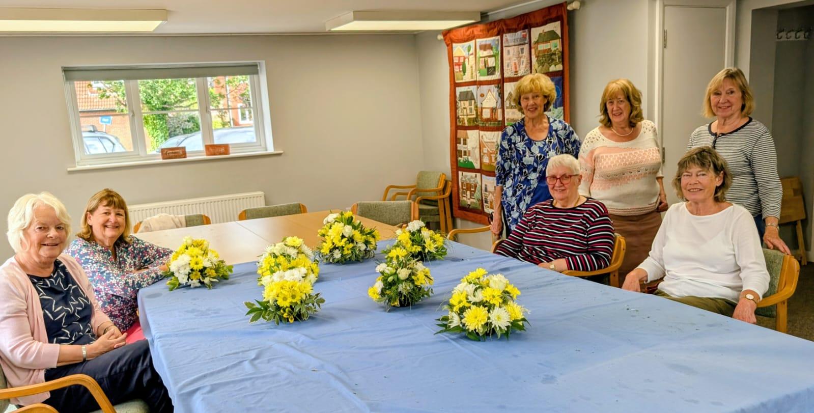 Wokingham Forest NWR Group leant on the skills of one of our members to teach us about flower arranging.