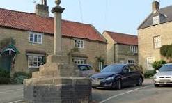 Corby Glen Market Cross - come here for Sheep Fair market.